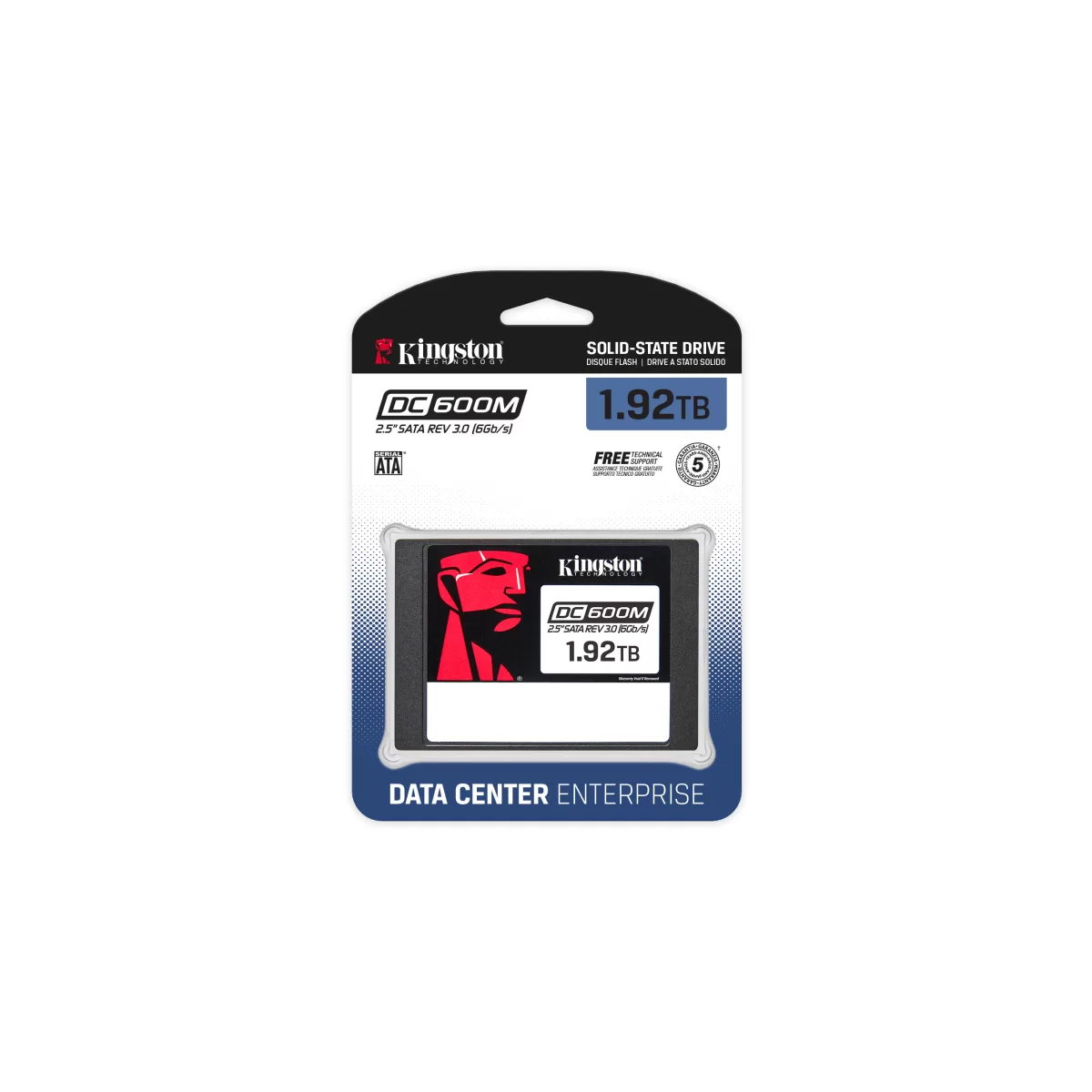 Disco Sólido SSD 1920GB SATA Kingston DC600M para Servidor - vista 3