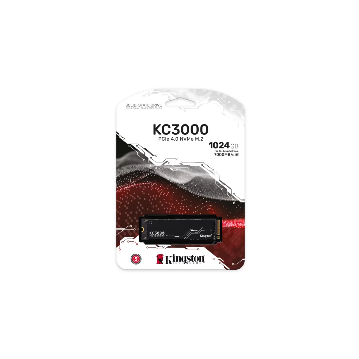 Disco Sólido SSD 1TB NVMe M.2 Kingston KC3000 - vista 3