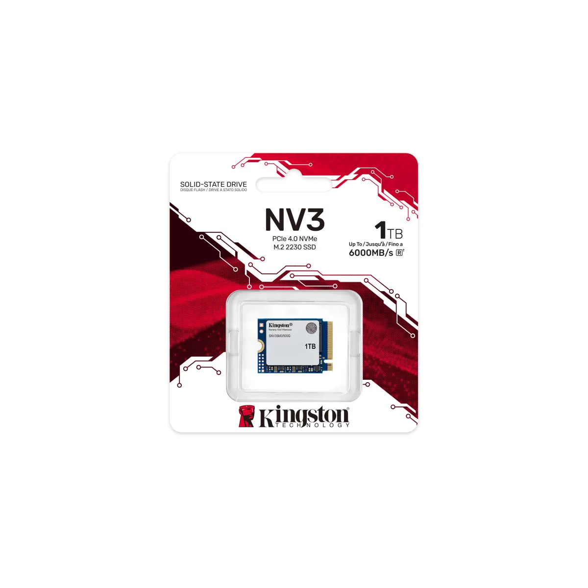 Disco Sólido SSD 1TB NVMe M.2 2230 Kingston NV3 SNV3SM3/1T0 - vista 3