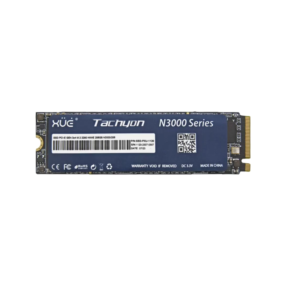 Disco Sólido SSD 256GB NVMe M.2 XUE Tachyon N3000 - vista 3