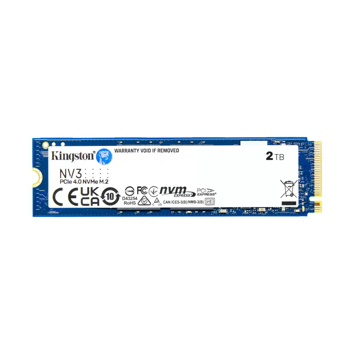 Disco Sólido SSD 2TB NVMe M.2 Kingston NV3 SNV3S/2000G - vista 2
