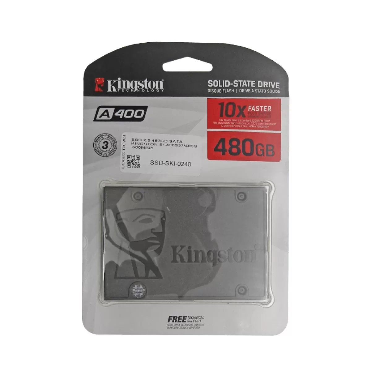 SSD 2.5 480GB SATA KINGSTON SA400S37/480G 500MB/S - vista 3