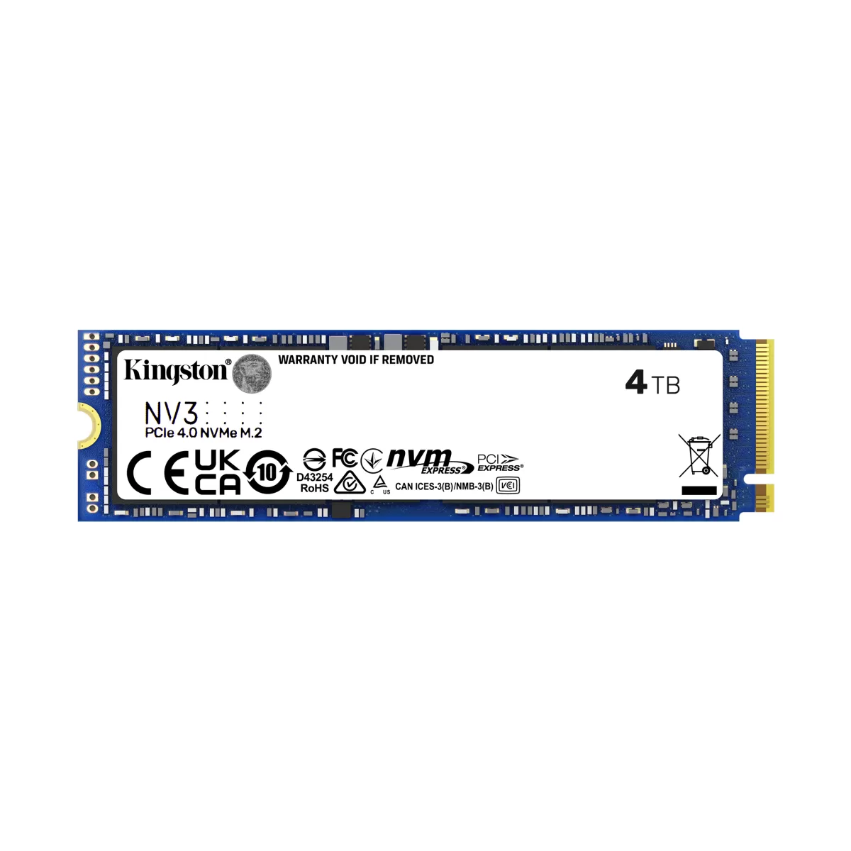 Disco Sólido SSD 4TB NVMe M.2 Kingston NV3 SNV3S/4000G - vista 2