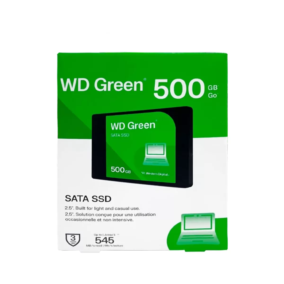 Disco Sólido SSD 500GB SATA WD Green WDS500G5G0A - vista 3