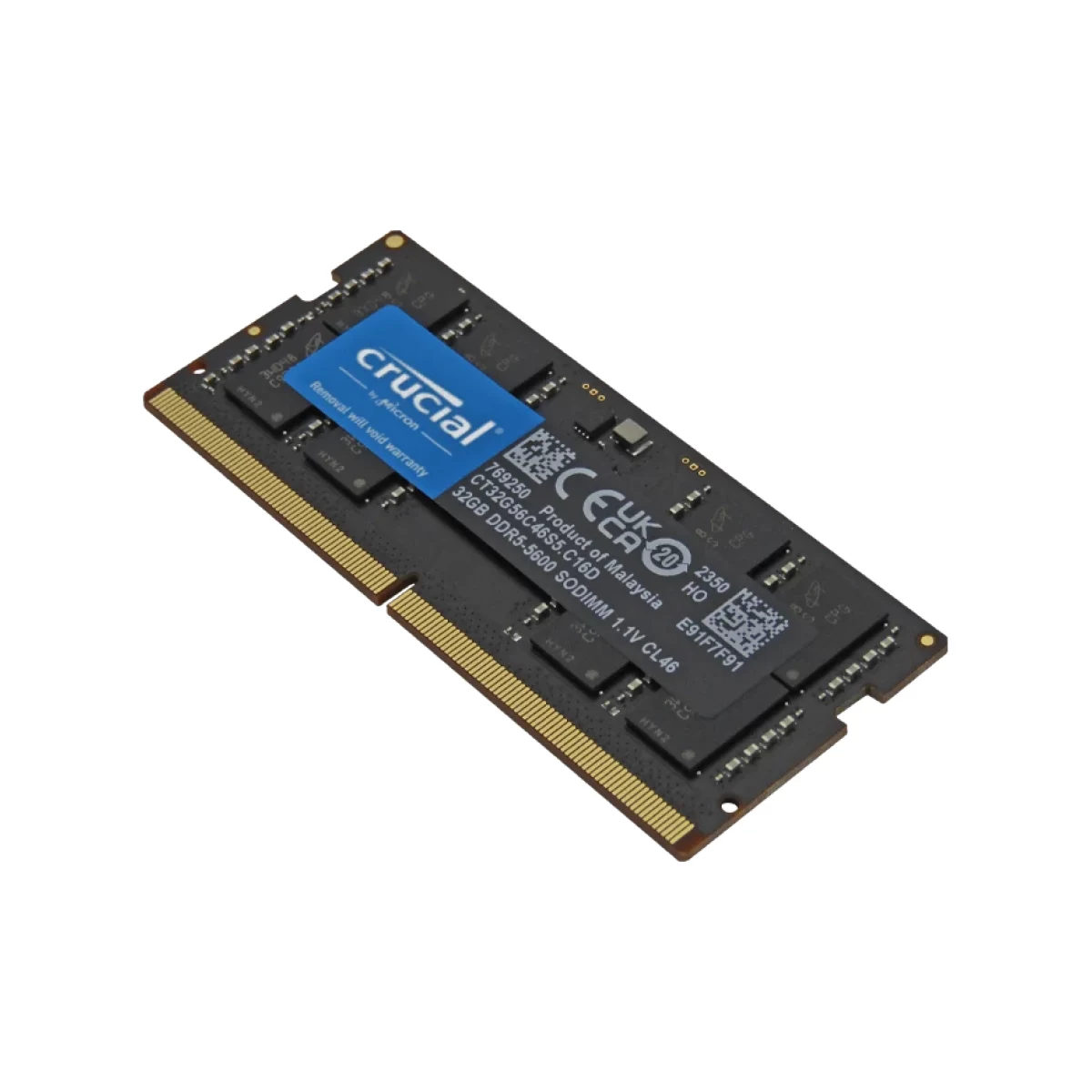Memoria RAM DDR5 32GB 5600MHz para Portátil Crucial CT32G56C46S5 - vista 2