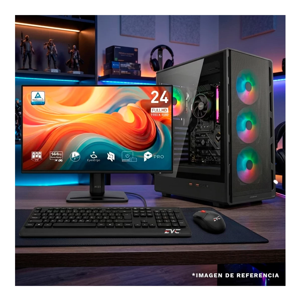 PC Gamer Ryzen 5 8500G 16GB 512GB SSD + Monitor 24" 144Hz - vista 2